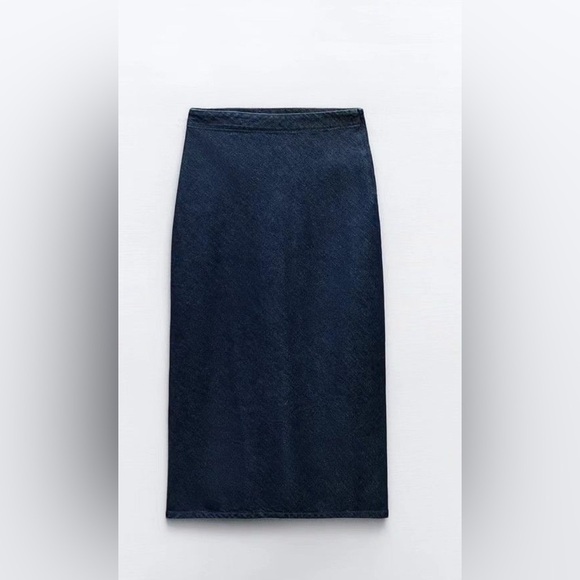 Brand New – No Tag – Zara Denim Z975 Midi Skirt – Size M - Picture 7 of 14